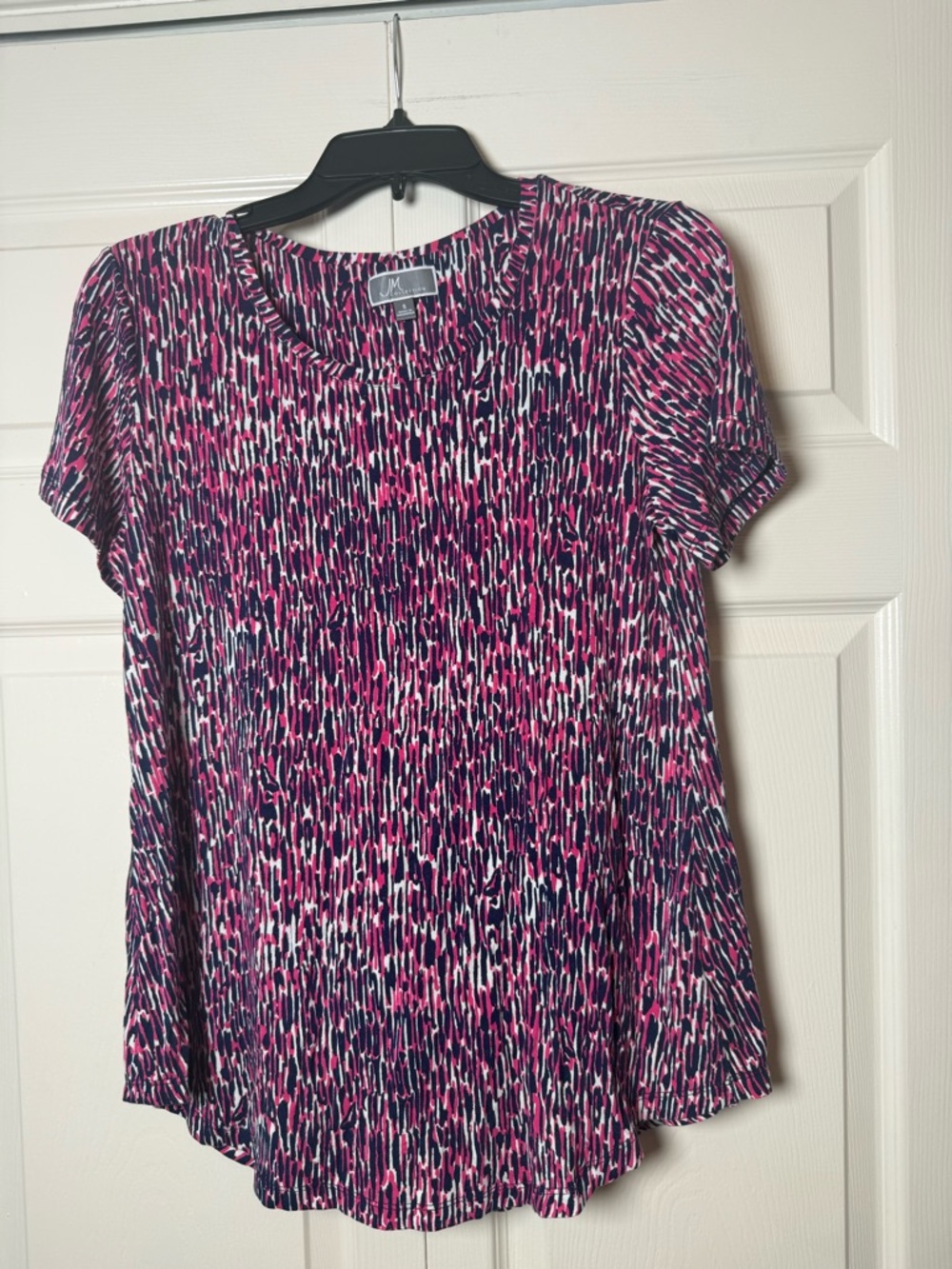JM Collection Patterned Blouse Top